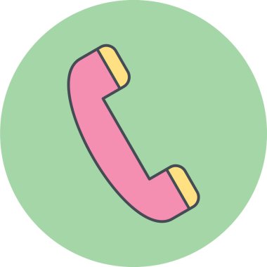 Telefon simgesi vektör illüstrasyonu