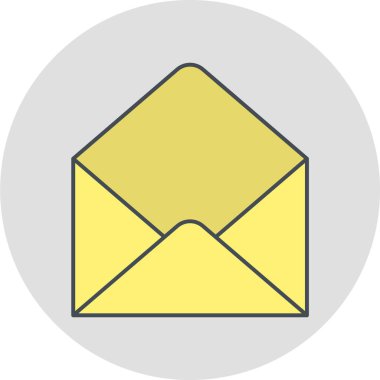 zarf simgesi vektör illüstrasyonu