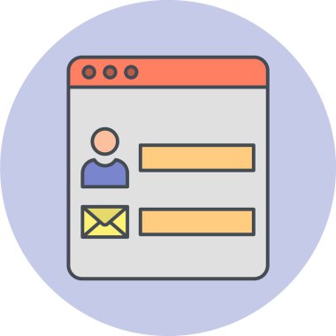 kullanıcı arayüzü simgesi, vektör illüstrasyonu