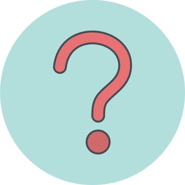 Soru işareti. Web simgesi