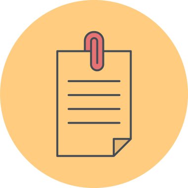 Belge simgesinin vektör illüstrasyonu