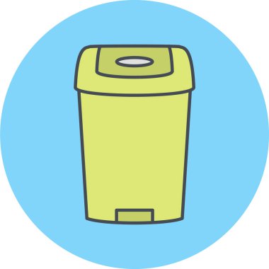 Tuvalet kutusu simgesinin vektör illüstrasyonu