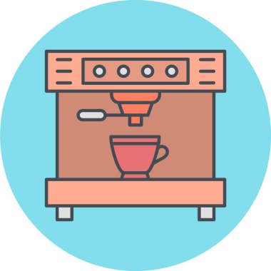 Kahve fincanı ikonu. vektör illüstrasyonu