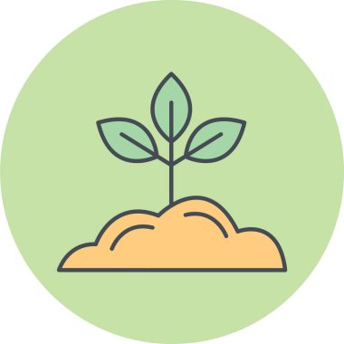 Ağaç simgesinin vektör illüstrasyonu