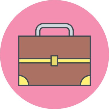 evrak çantası ikonu vektör illüstrasyonu