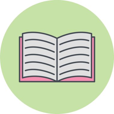 kitap simgesi vektör illüstrasyonu