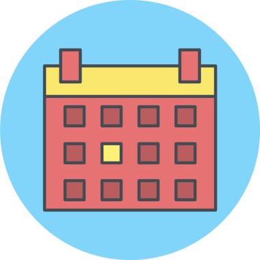 Takvim simgesi vektör illüstrasyonu