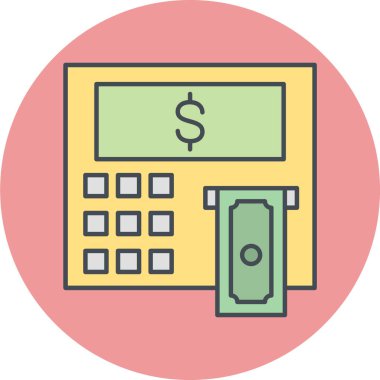 iş ve finans ikonu vektör illüstrasyonu