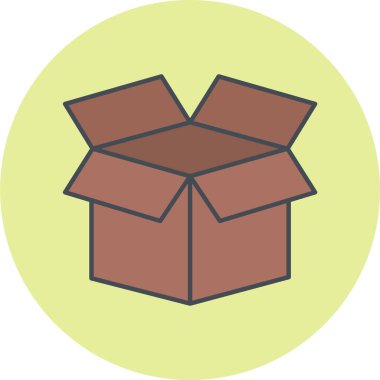 kutu simgesi vektör illüstrasyonu