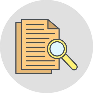 belge simgesi, vektör çizimi