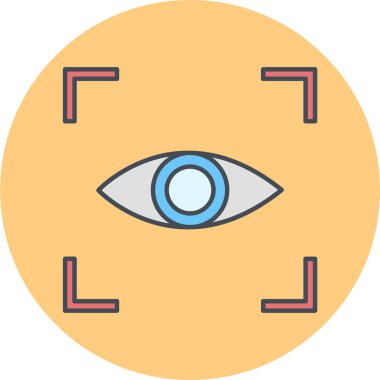 Göz simgesi vektör illüstrasyonu