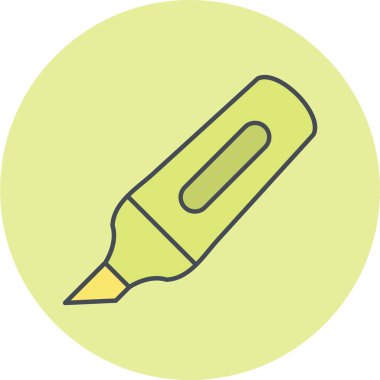 kalem simgesi vektör illüstrasyonu