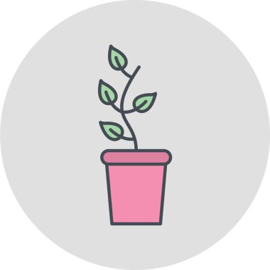 bitki simgesi vektör illüstrasyonu