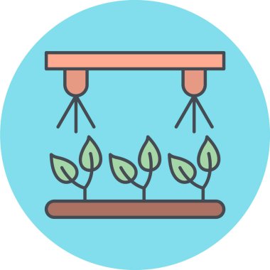 Bir bitki simgesinin vektör illüstrasyonu