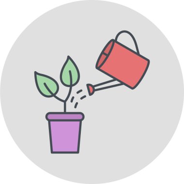 Bahçe vektörü simgesi modern basit illüstrasyon