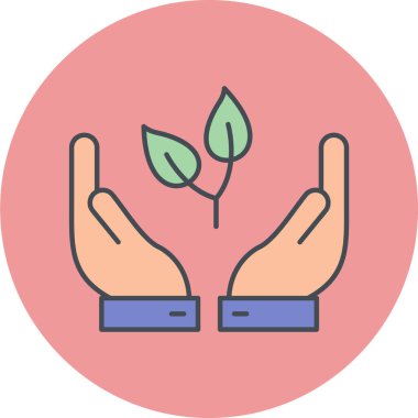 Ekoloji simgesinin vektör illüstrasyonu