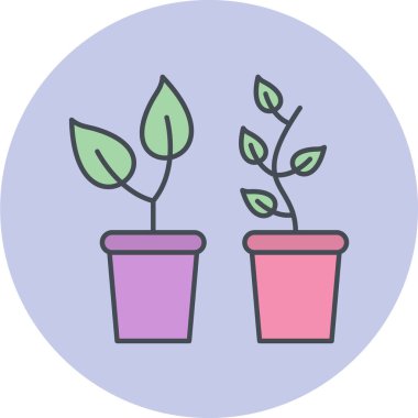 bitki simgesi vektör illüstrasyonu