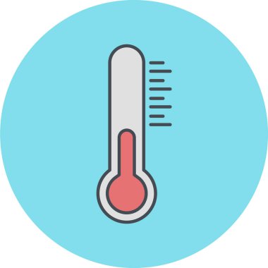 termometre simgesi vektör illüstrasyonu