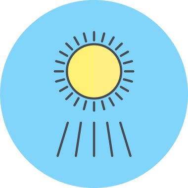 Güneş Simgesi Vektör illüstrasyonu