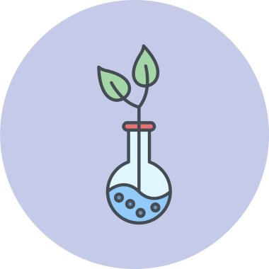 Bitki simgesinin vektör illüstrasyonu