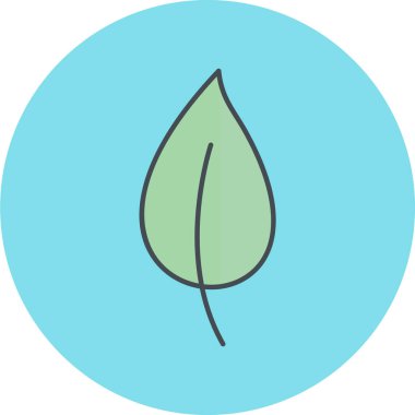 Yaprak ikonu vektör illüstrasyonu