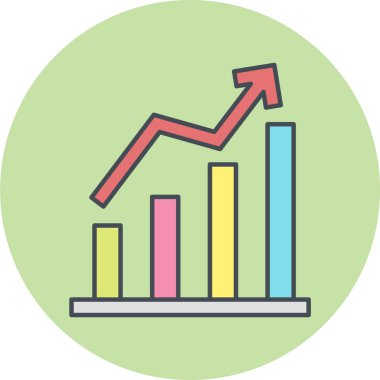 iş büyümesi simgesi vektör illüstrasyonu