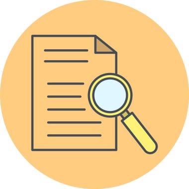 belge simgesi vektör illüstrasyonu