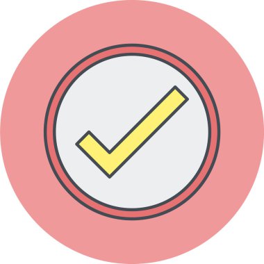 İşaretleme simgesinin vektör illüstrasyonu