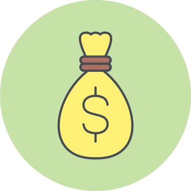 para çantası ikon vektör illüstrasyonu