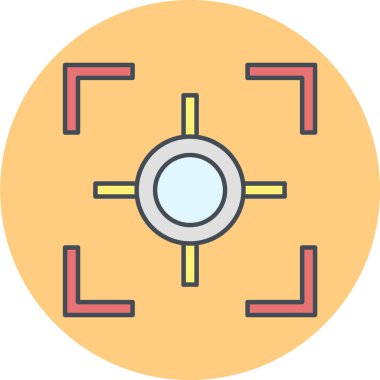 hedef simge vektör illüstrasyonu