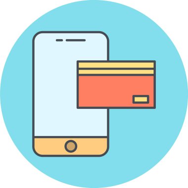 Kredi kartı vektör simgesi