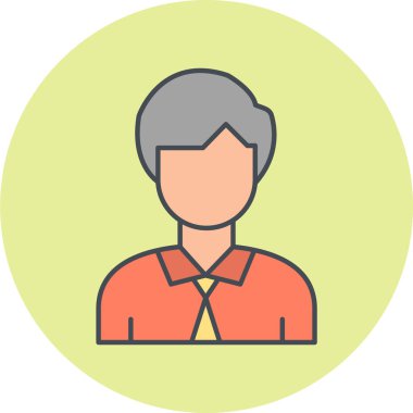 avatar vektör simgesi modern basit tasarım