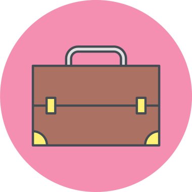 evrak çantası ikonu vektör illüstrasyonu