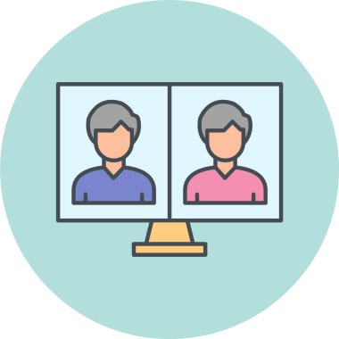 İnsan simgesinin vektör illüstrasyonu