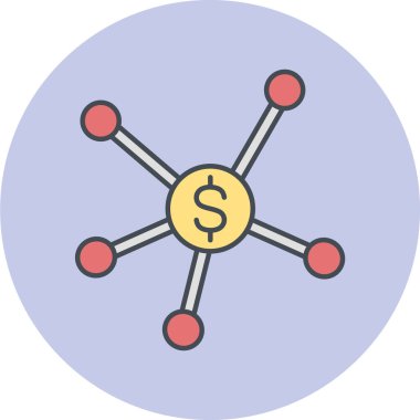 Web ve mobil için iş yönetimi dairesi simgesi