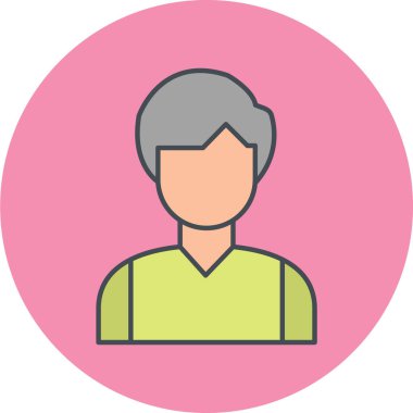 man simgesi vektör illüstrasyonu