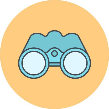 dürbün simgesi vektör illüstrasyonu