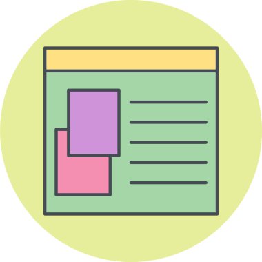 Dosya belgesi simgesinin vektör illüstrasyonu