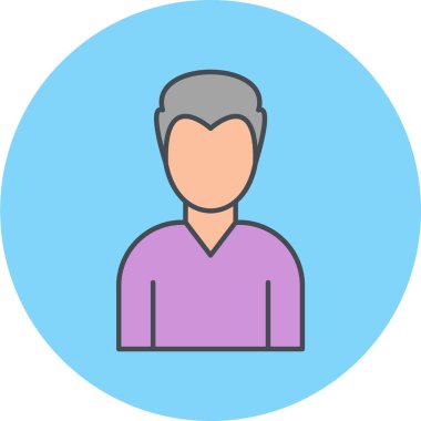 man simgesi vektör illüstrasyonu