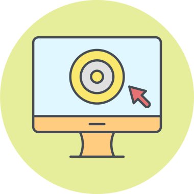 seo modern simgesinin vektör illüstrasyonu