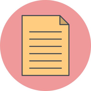 belge simgesi, vektör çizimi