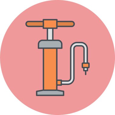 Bir bisiklet simgesinin vektör illüstrasyonu