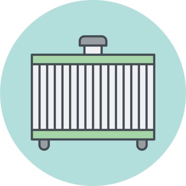 Modern kargo simgesinin vektör çizimi