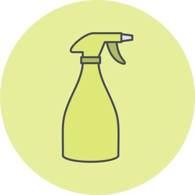 Temizlik. Web simgesi basit illüstrasyon