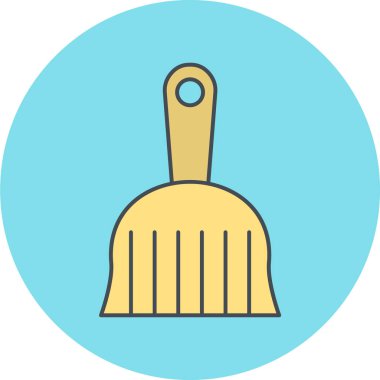 Süpürge simge vektör çizim