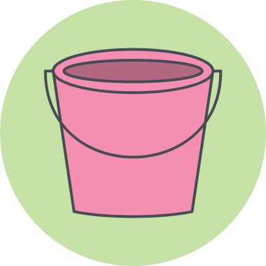 kova simgesinin vektör illüstrasyonu