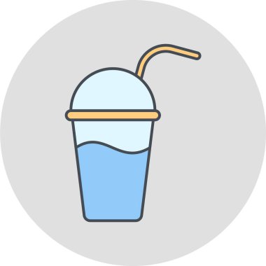 Bir bardak meyve suyunun vektör çizimi