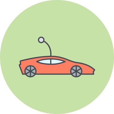 araba web simgesi basit illüstrasyon