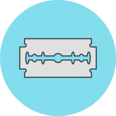 Modern b 'nin vektör çizimi bıçak simgesinden yoksun