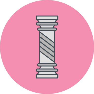 Moda tarzında bir ortaçağ yapı simgesinin gösterimi